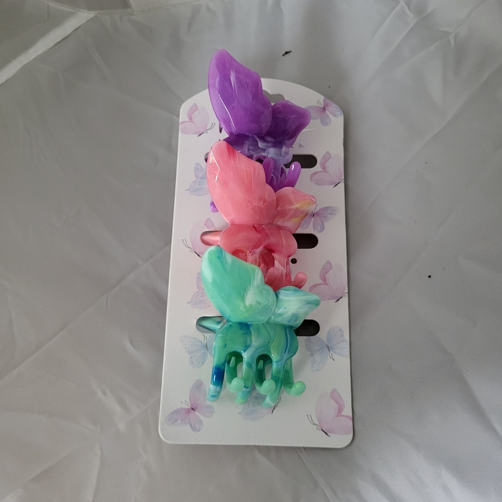 Nicole Miller Butterfly  Hair Clips